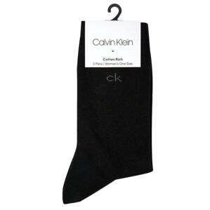 Calvin Klein dámské černé ponožky 2 pack